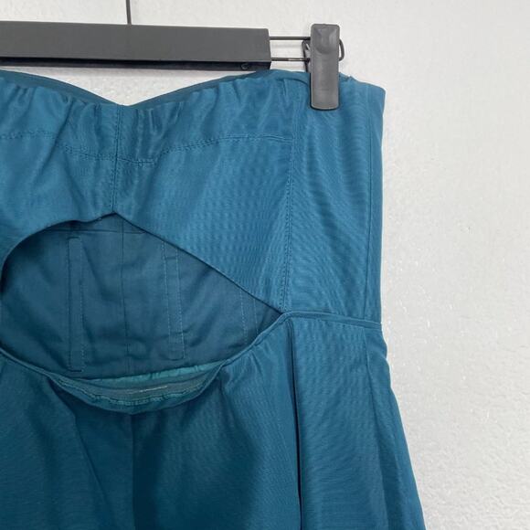 J.Crew Womens Dress Size 4 Blue Strapless Cutout Short Mini Sweetheart Neck - Picture 11 of 13